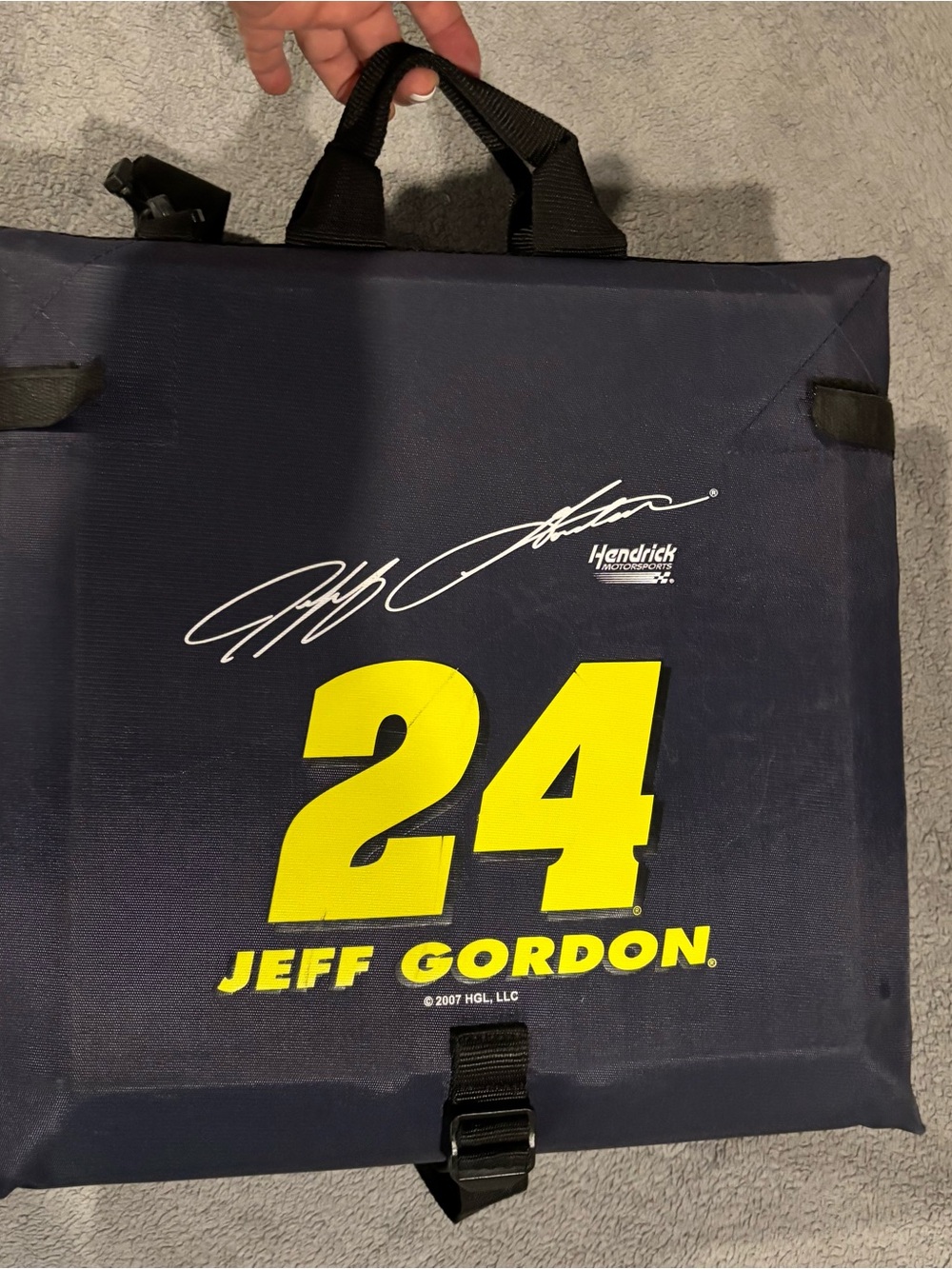 Vintage 2007 Jeff Gordon #24 Hendrick Motorsports NASCAR Stadium Seat Cushion